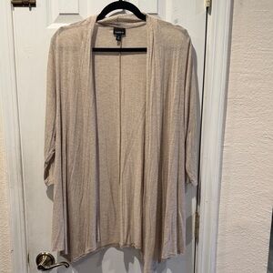 Torrid Beige Open Front Cardigan